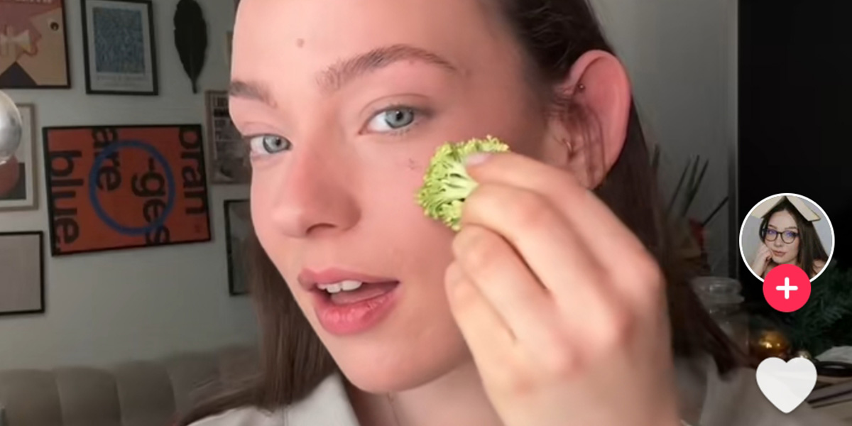 Truccarsi con frutta e verdura, la nuova tendenza di Tik Tok